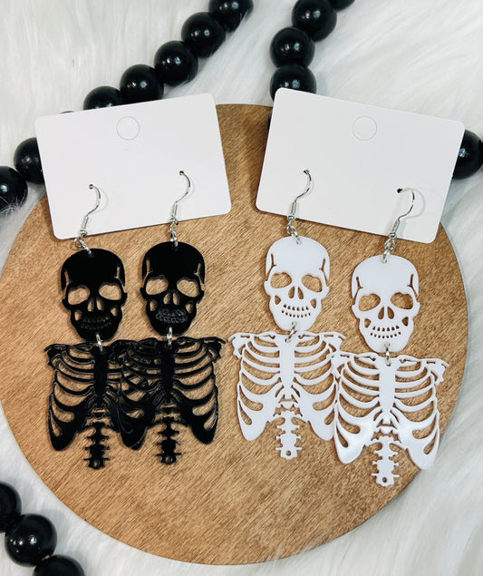 Acrylic Skeleton Dangles