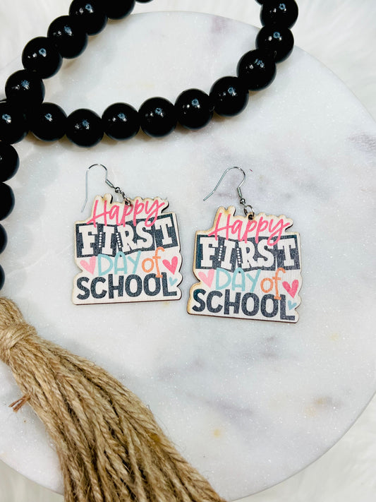 *RTS* First day of School Earrings