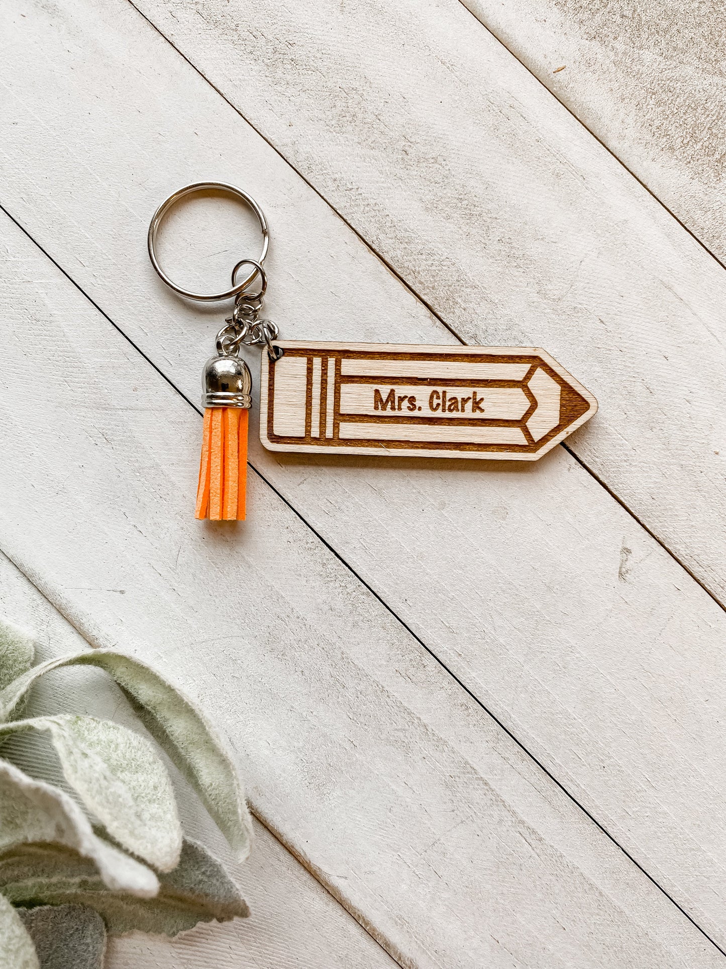 Teacher Pencil Keychain