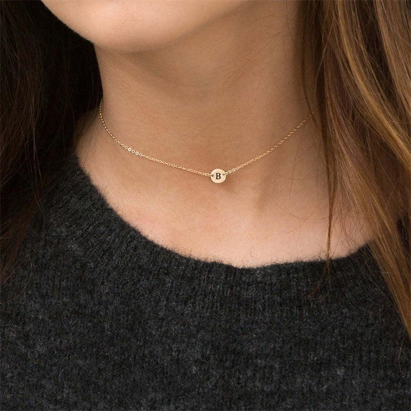 Preorder: Stainless Dainty Initial Necklace