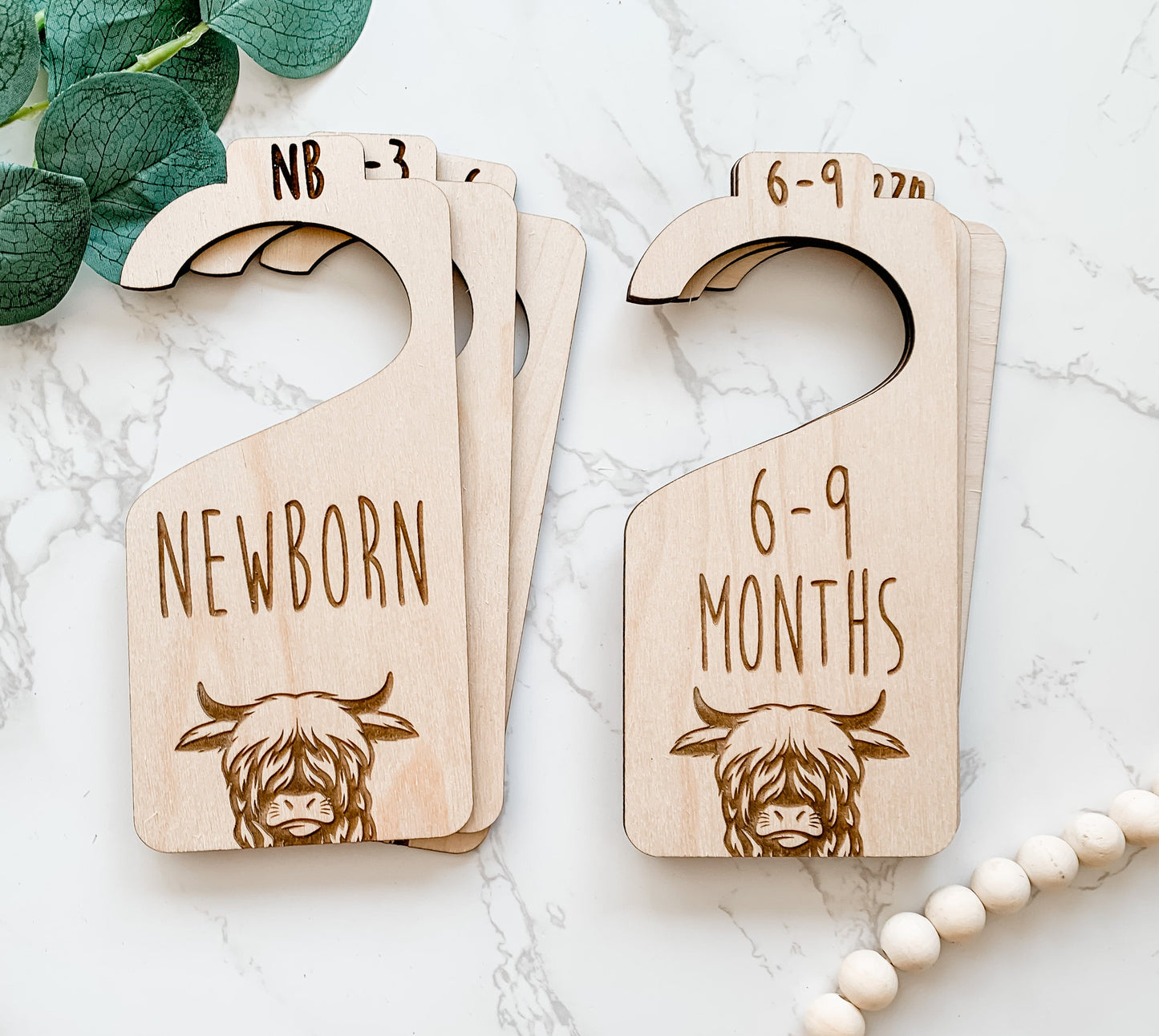 Highland Cow Boy Closet Dividers