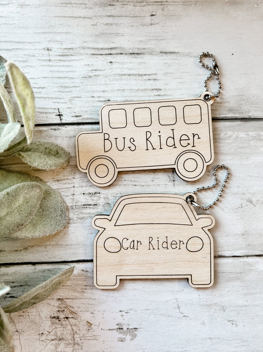 Car Rider and Bus Rider Tags