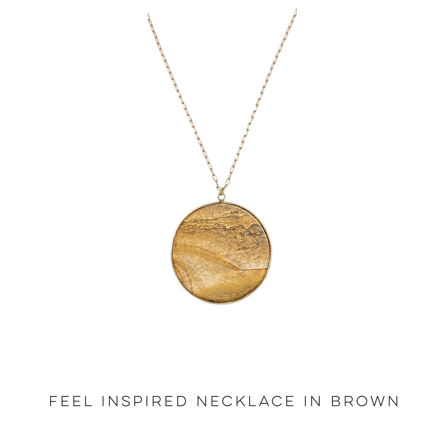 Feel Inspired Necklace in Brown