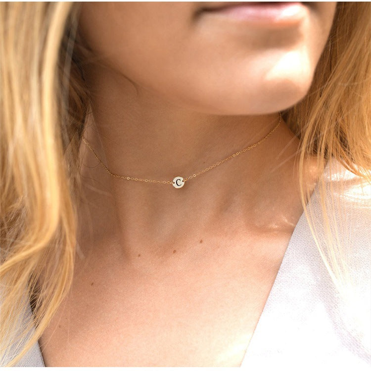 Preorder: Stainless Dainty Initial Necklace