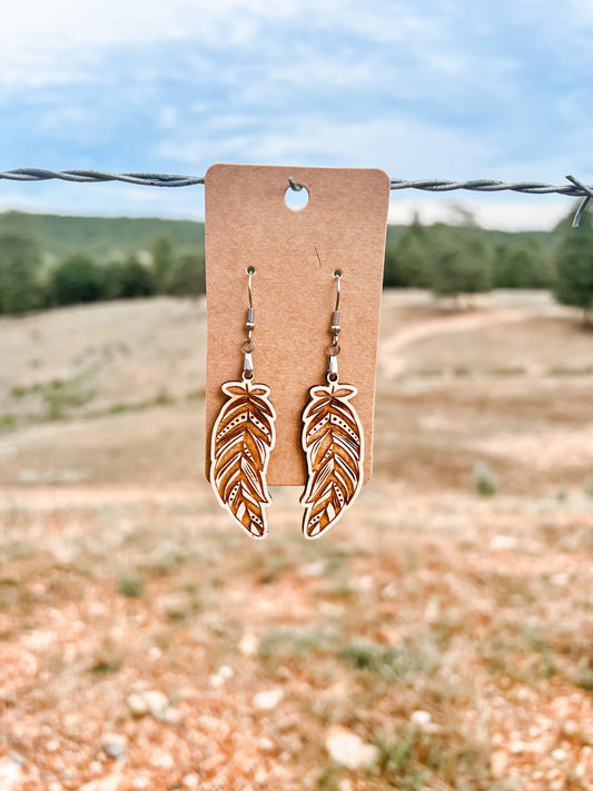 Feather Dangle Earrings