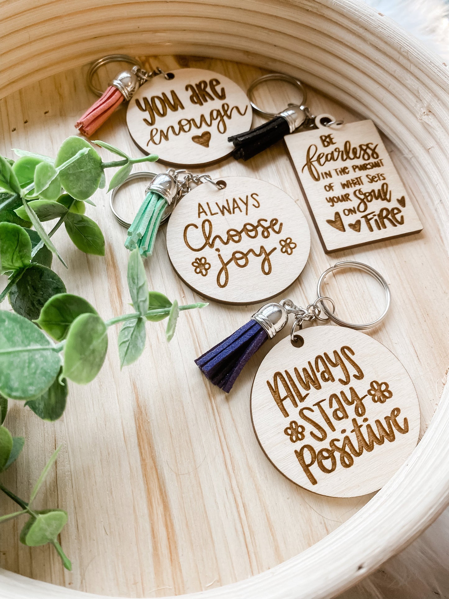 Positive Affirmation Keychains