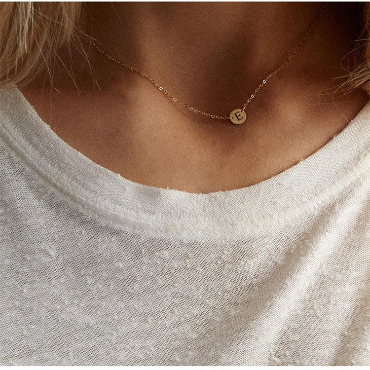 Preorder: Stainless Dainty Initial Necklace