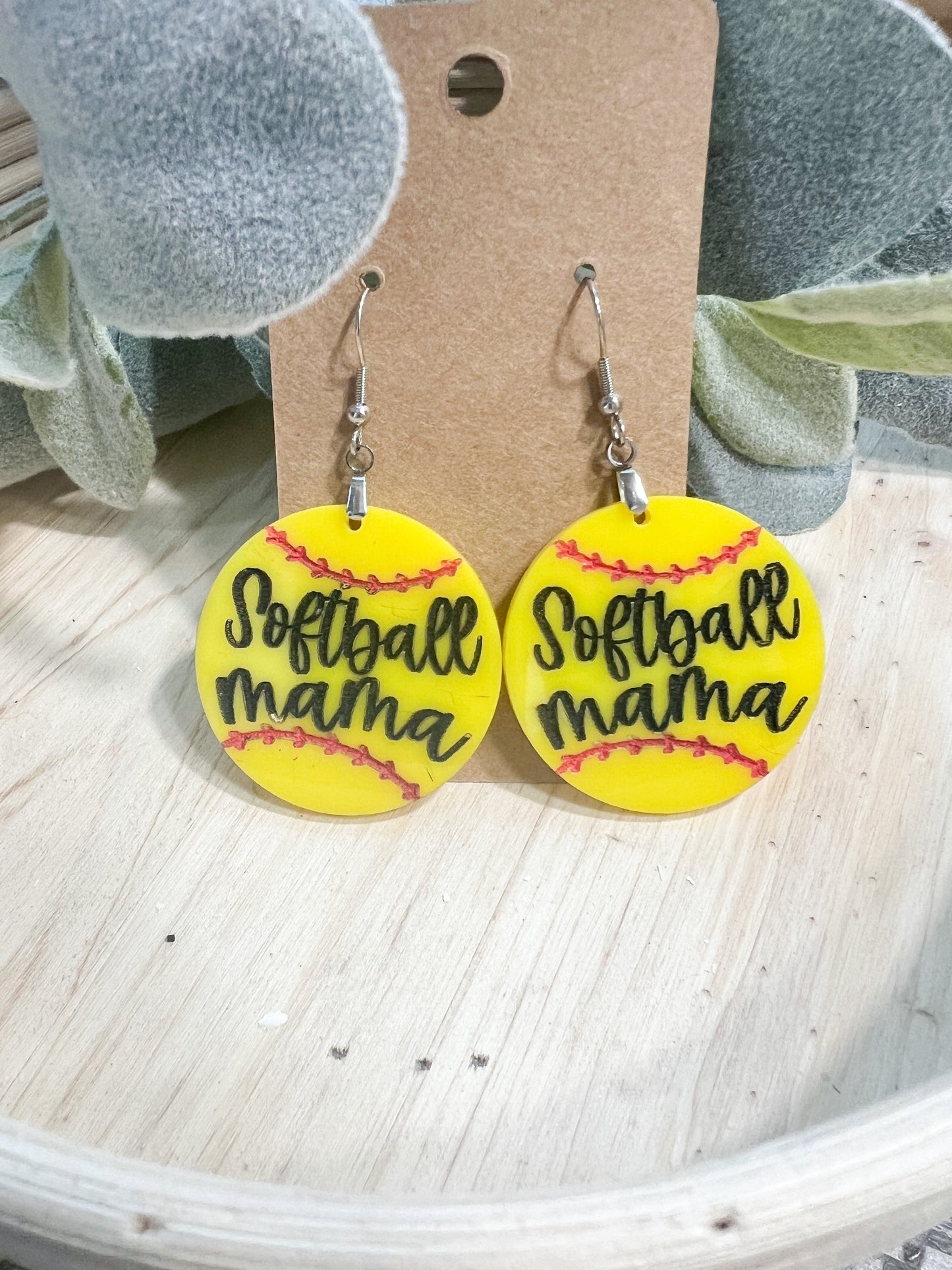 Baseball and Softball Earrings