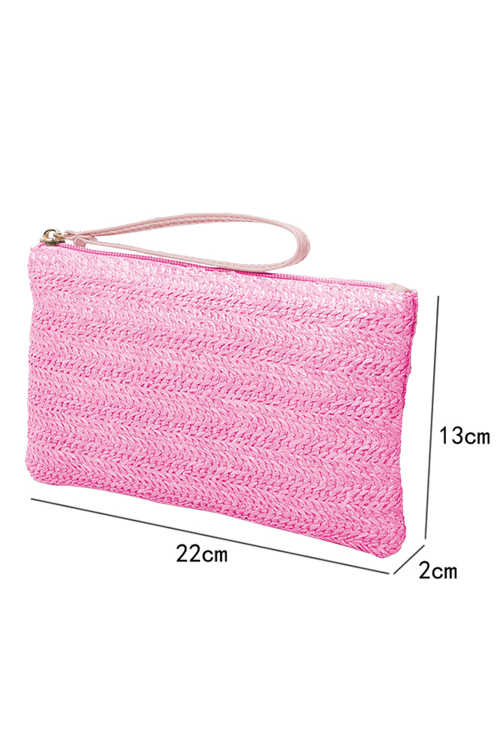 Pink Woven Wristlet RTS