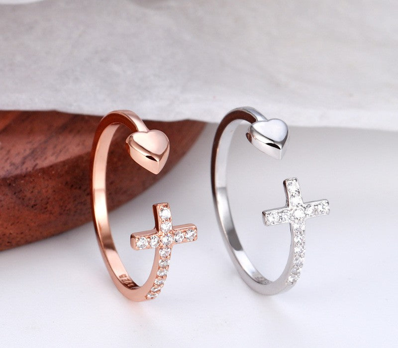 Sterling Silver Cross Ring