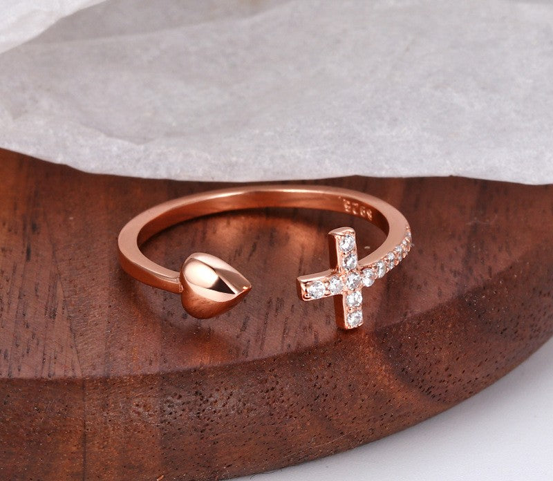 Sterling Silver Cross Ring