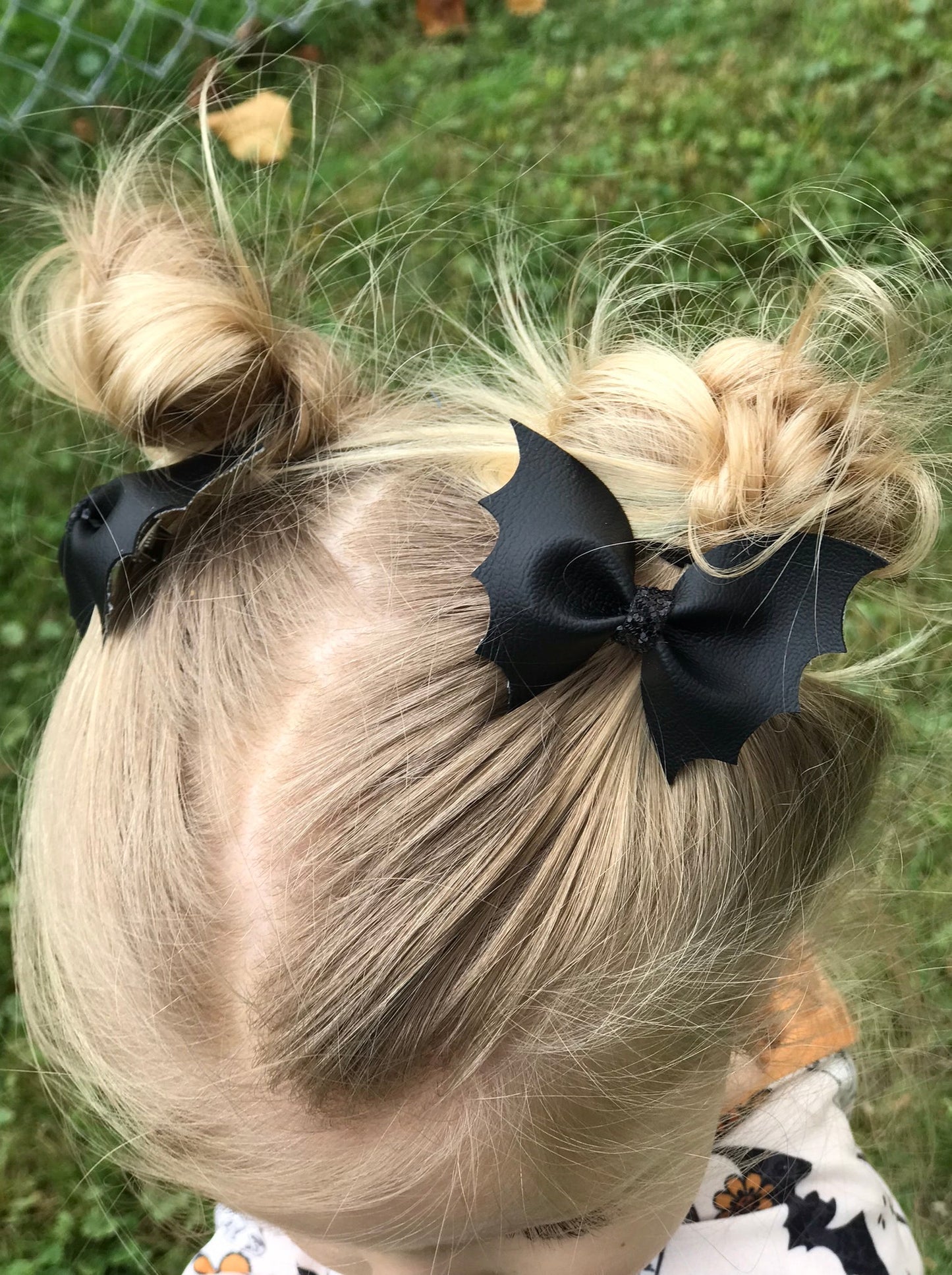 *Preorder: Handmade Bat Pigtail Bows*