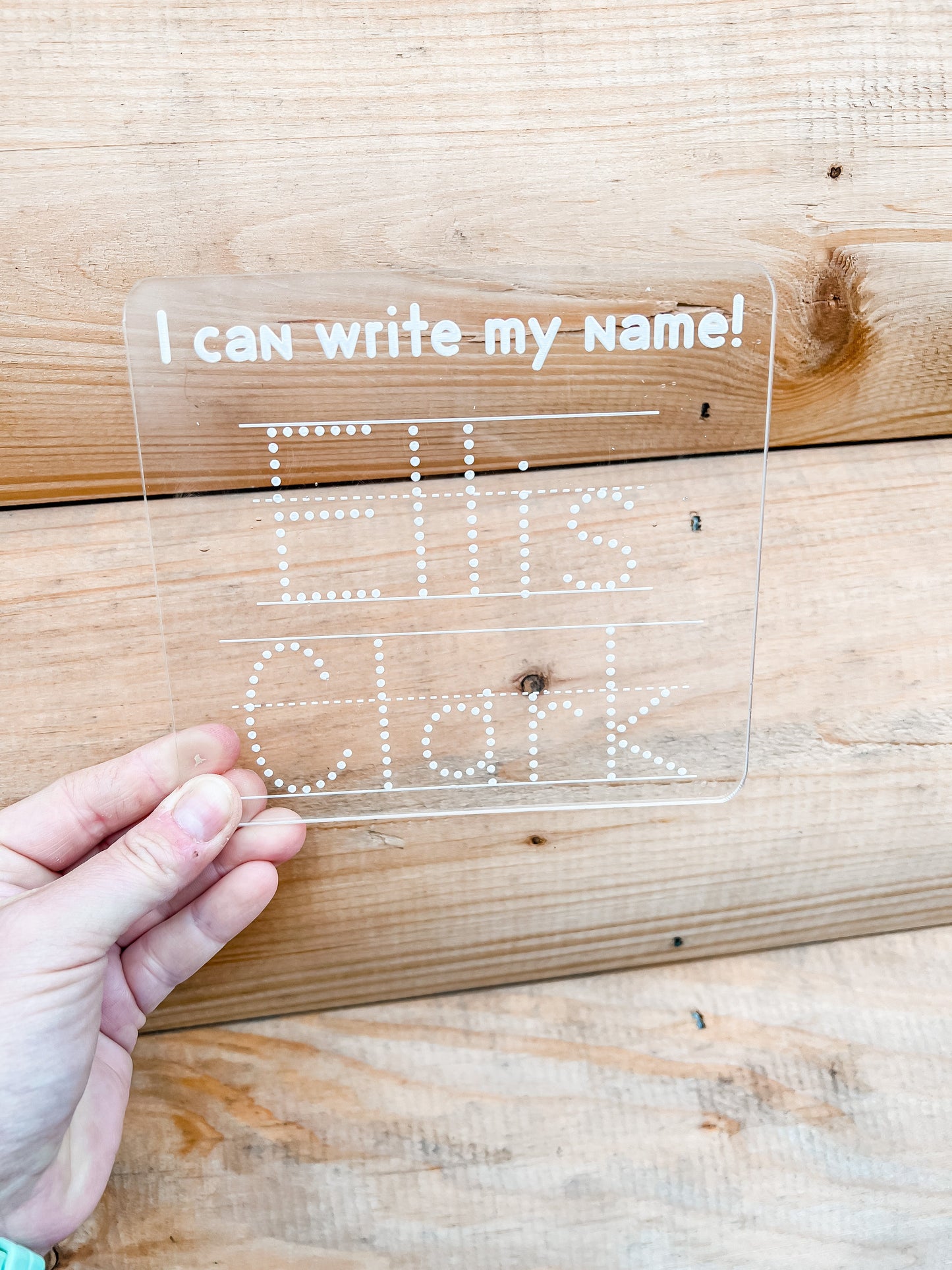 Acrylic Name Trace