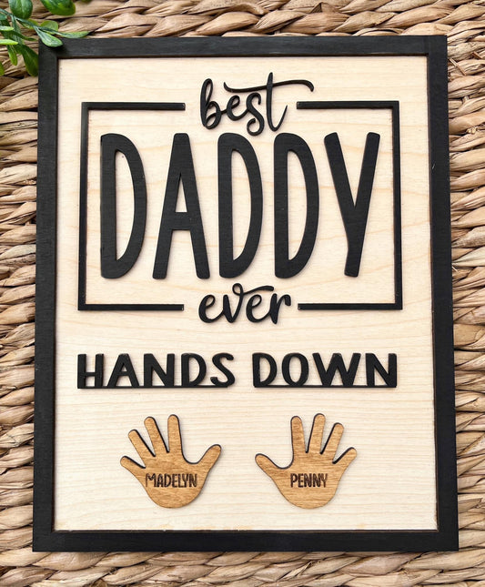 Hands Down Sign With Hands