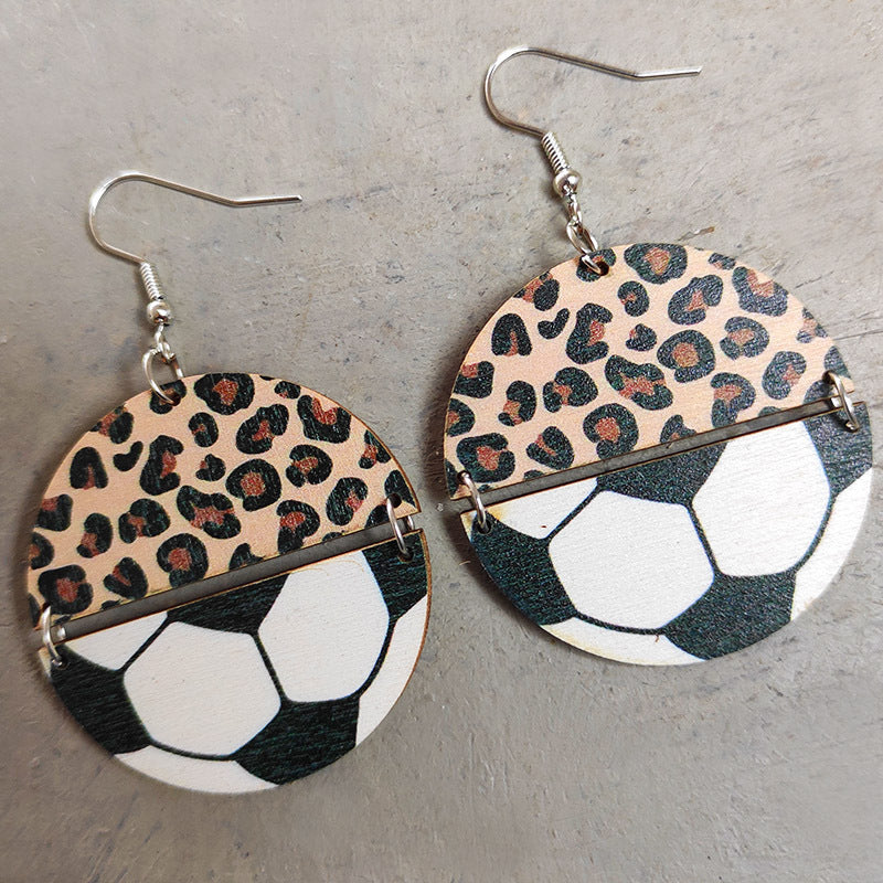 *RTS* Wooden Sports Earrings