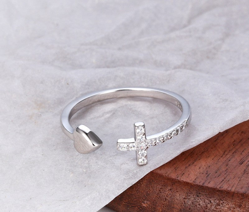 Sterling Silver Cross Ring