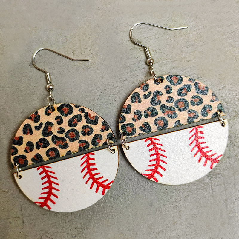 *RTS* Wooden Sports Earrings