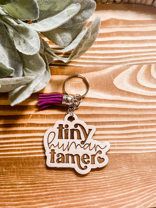 Tiny human tamer keychain