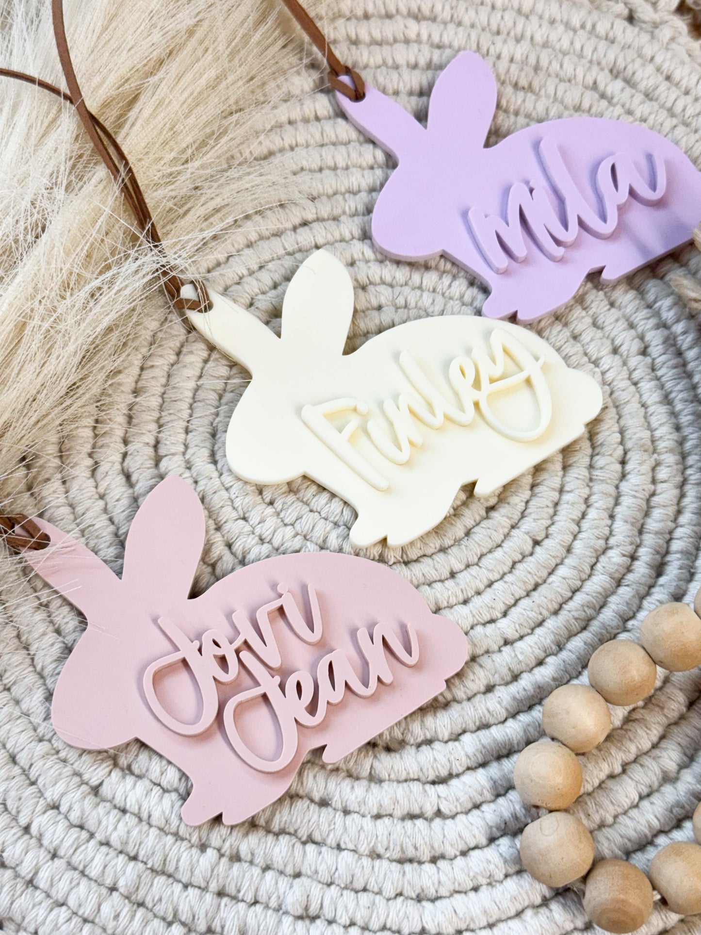 Acrylic Bunny Tags