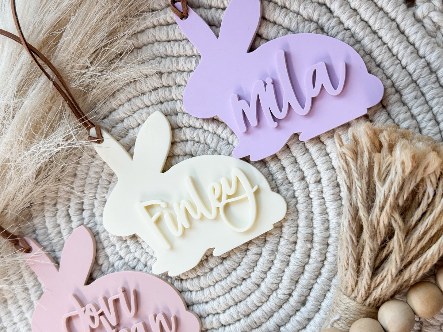 Acrylic Bunny Tags