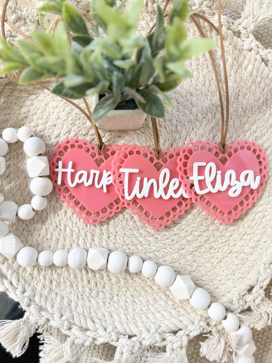 Scalloped Heart Tag
