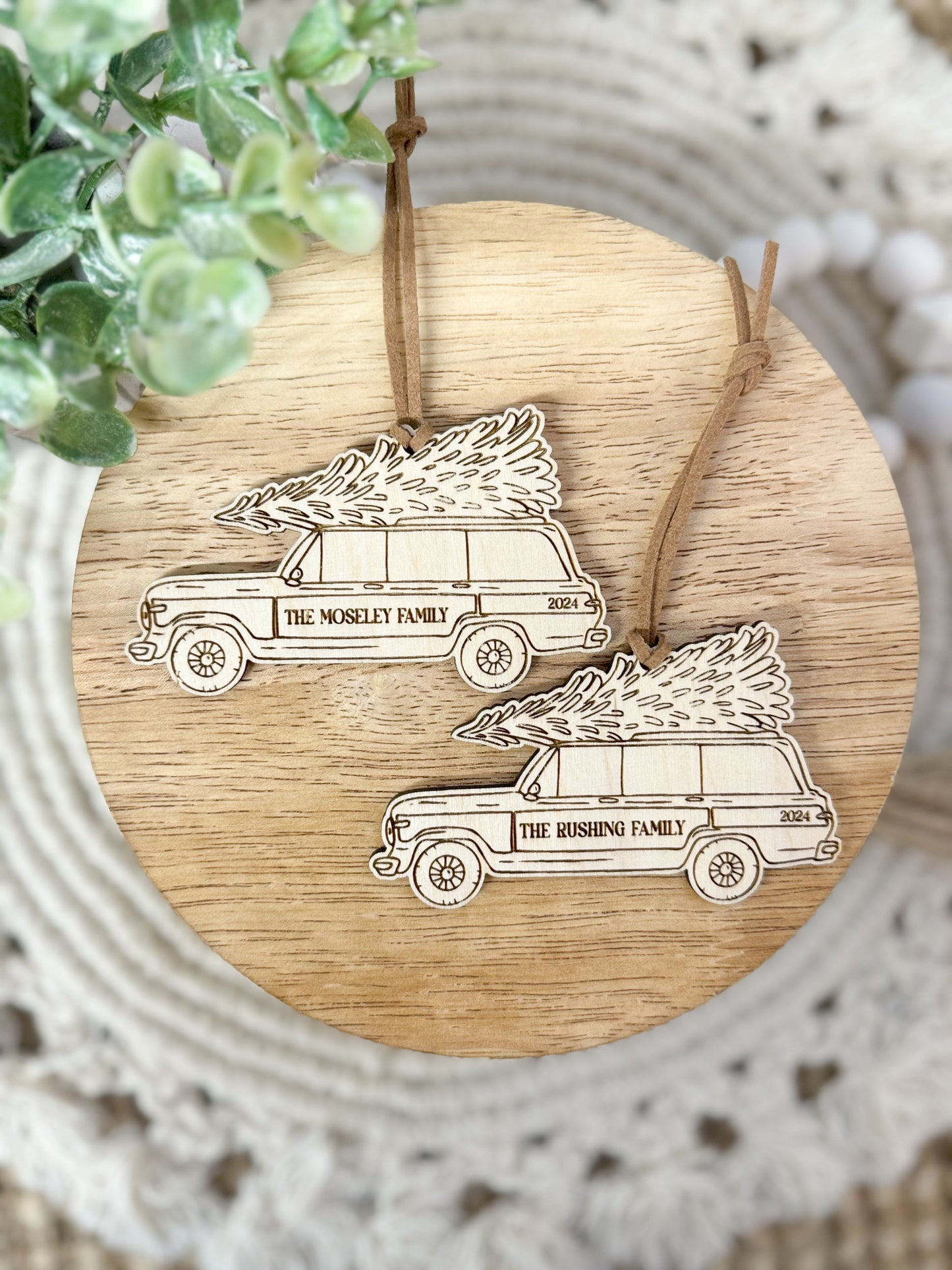 Vintage SUV Ornament