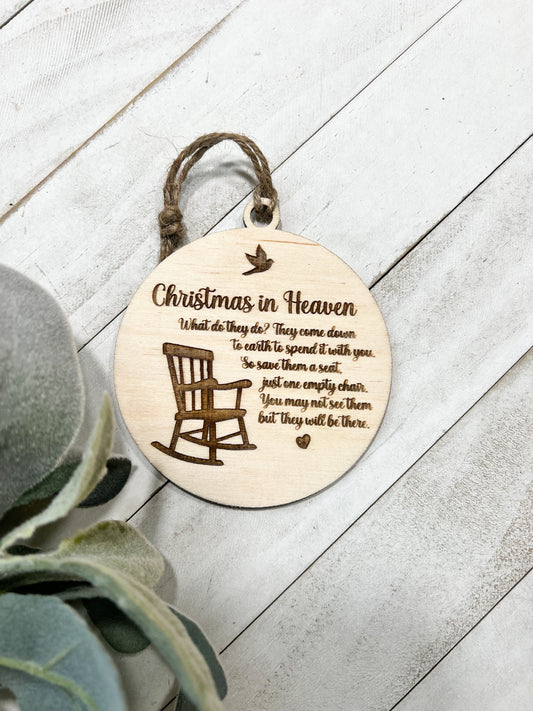 Engraved Heaven Ornament Pack of 5