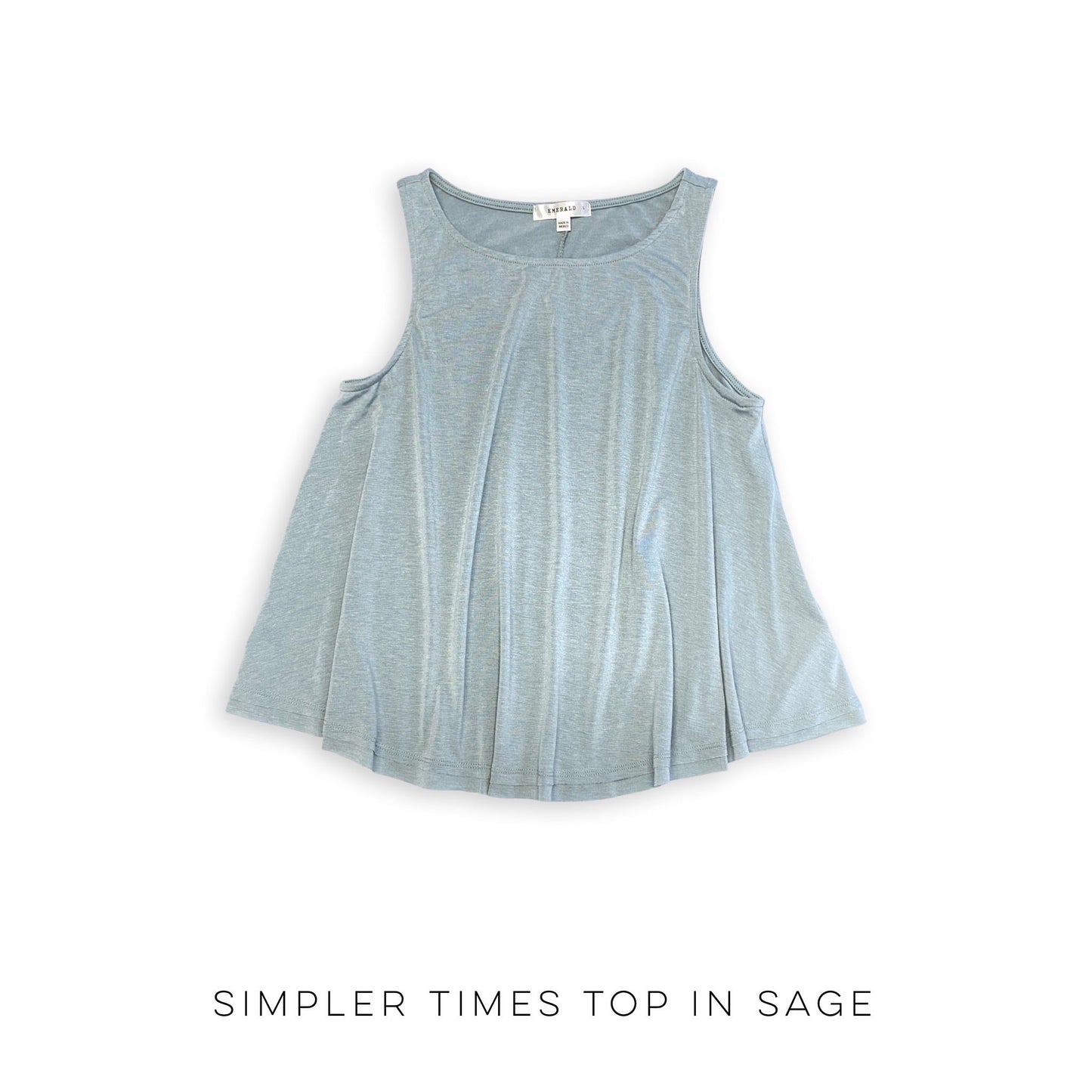 Simpler Times Tank in Sage