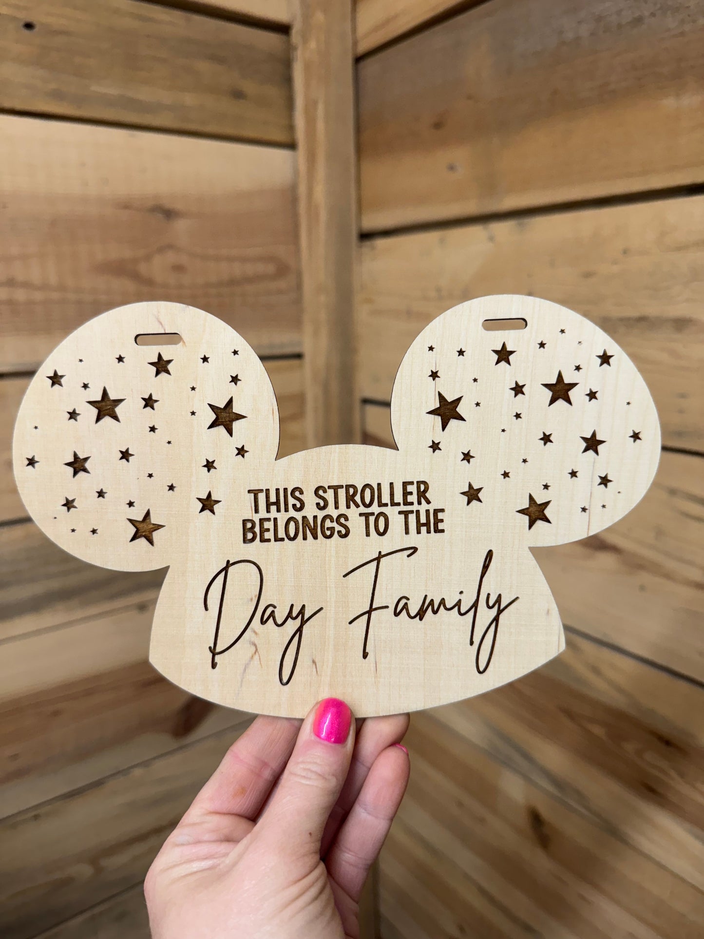 Mousey Stroller Tag