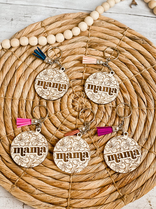 Floral Mama Keychain