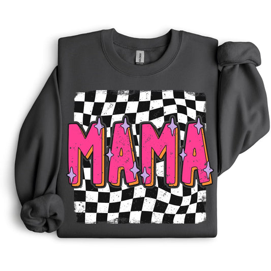 Checkered Mama SWEATSHIRT.