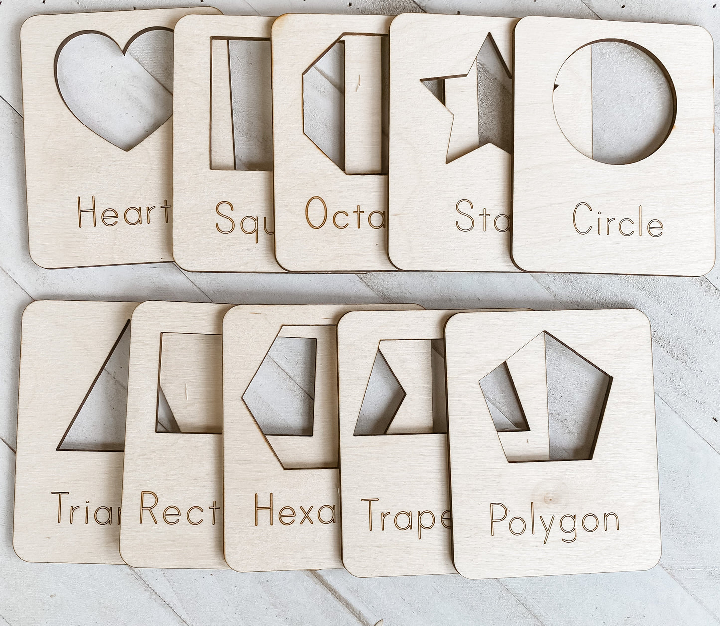 Wooden Flash Cards