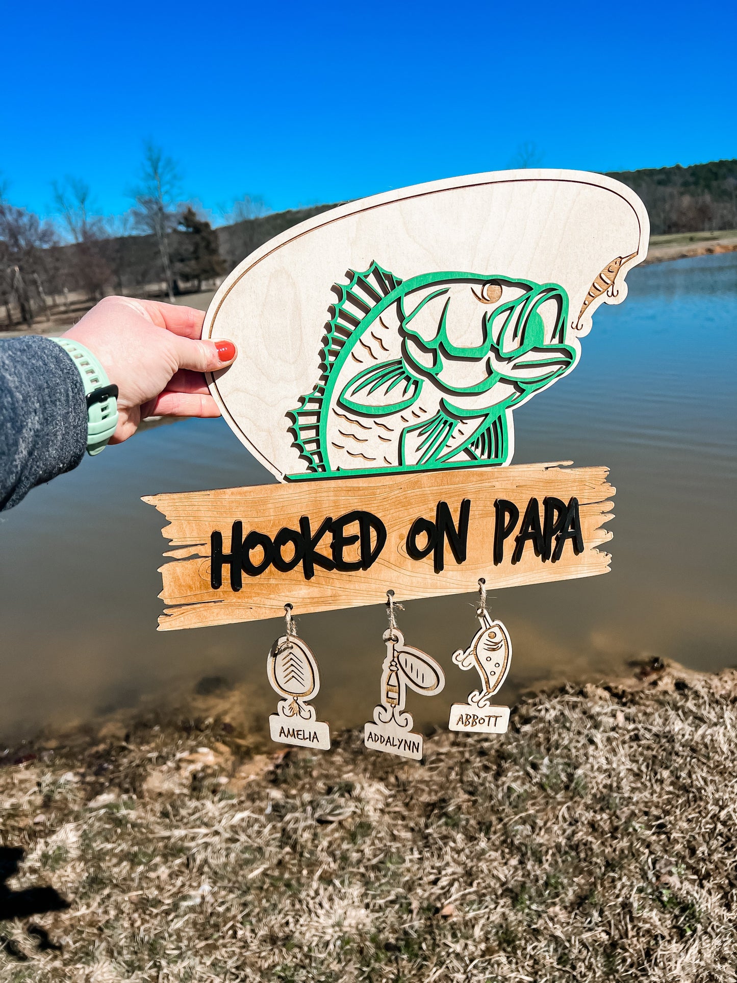 Hooked On Bass Sign