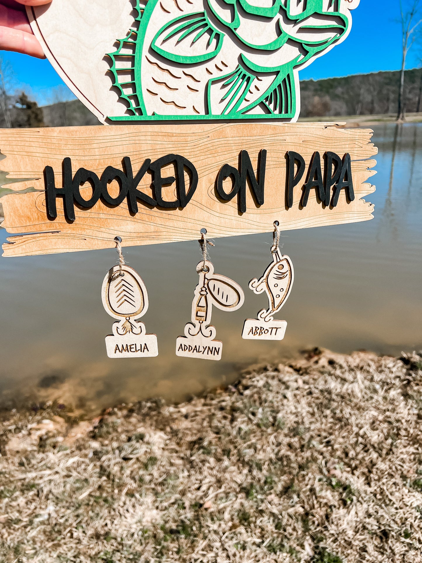 Hooked On Bass Sign