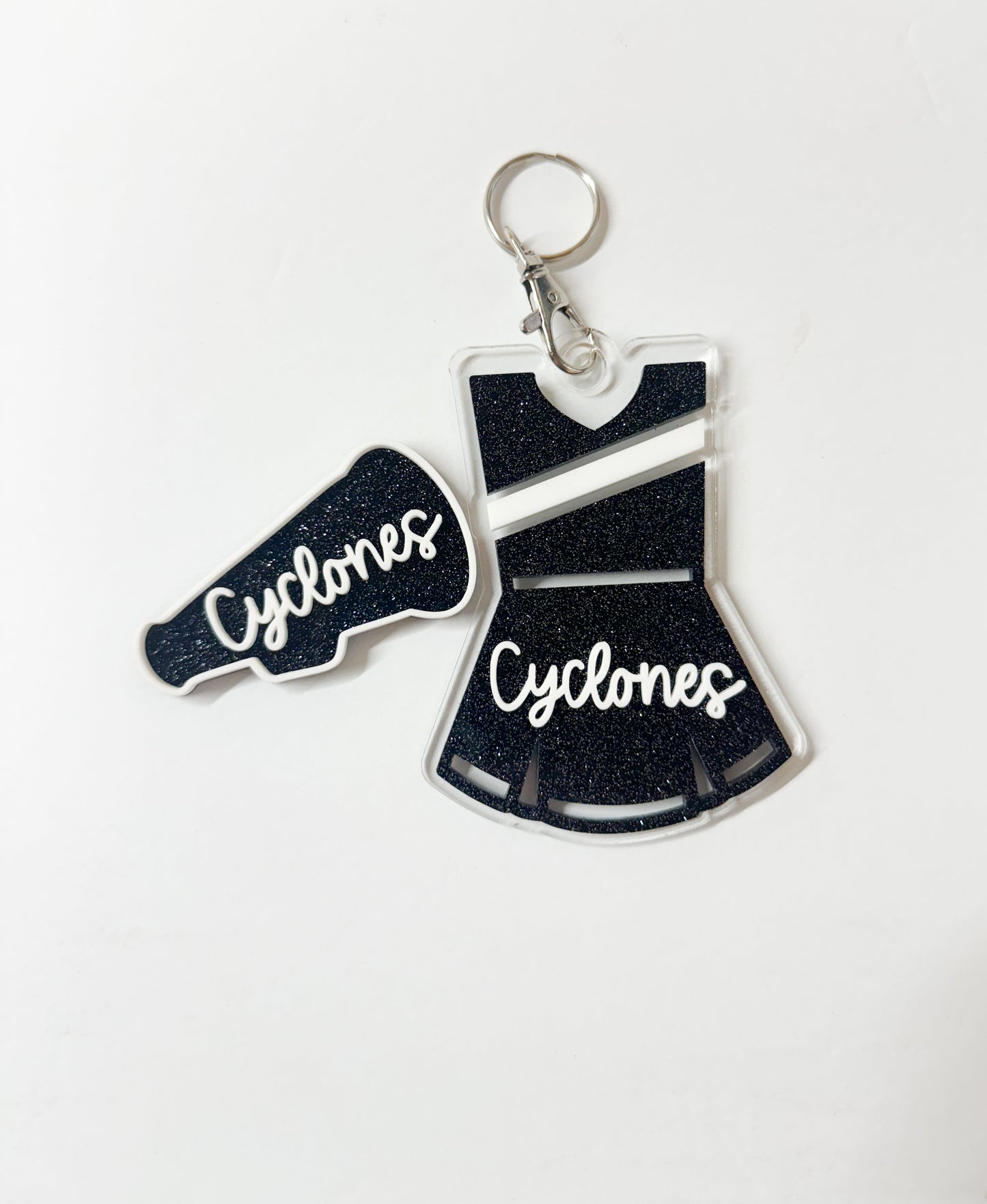 Cheer Uniform Bag Tag & Cheer Clip