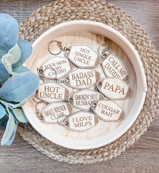 Funny Dad Keychain