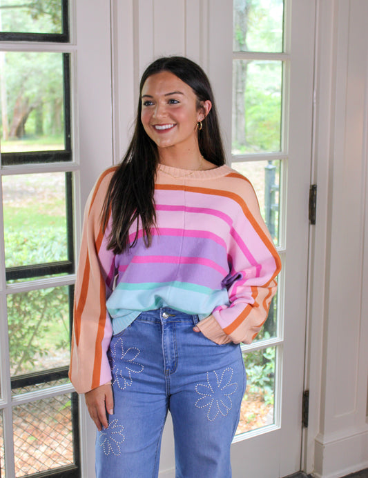 Multicolor Striped Sweater LT