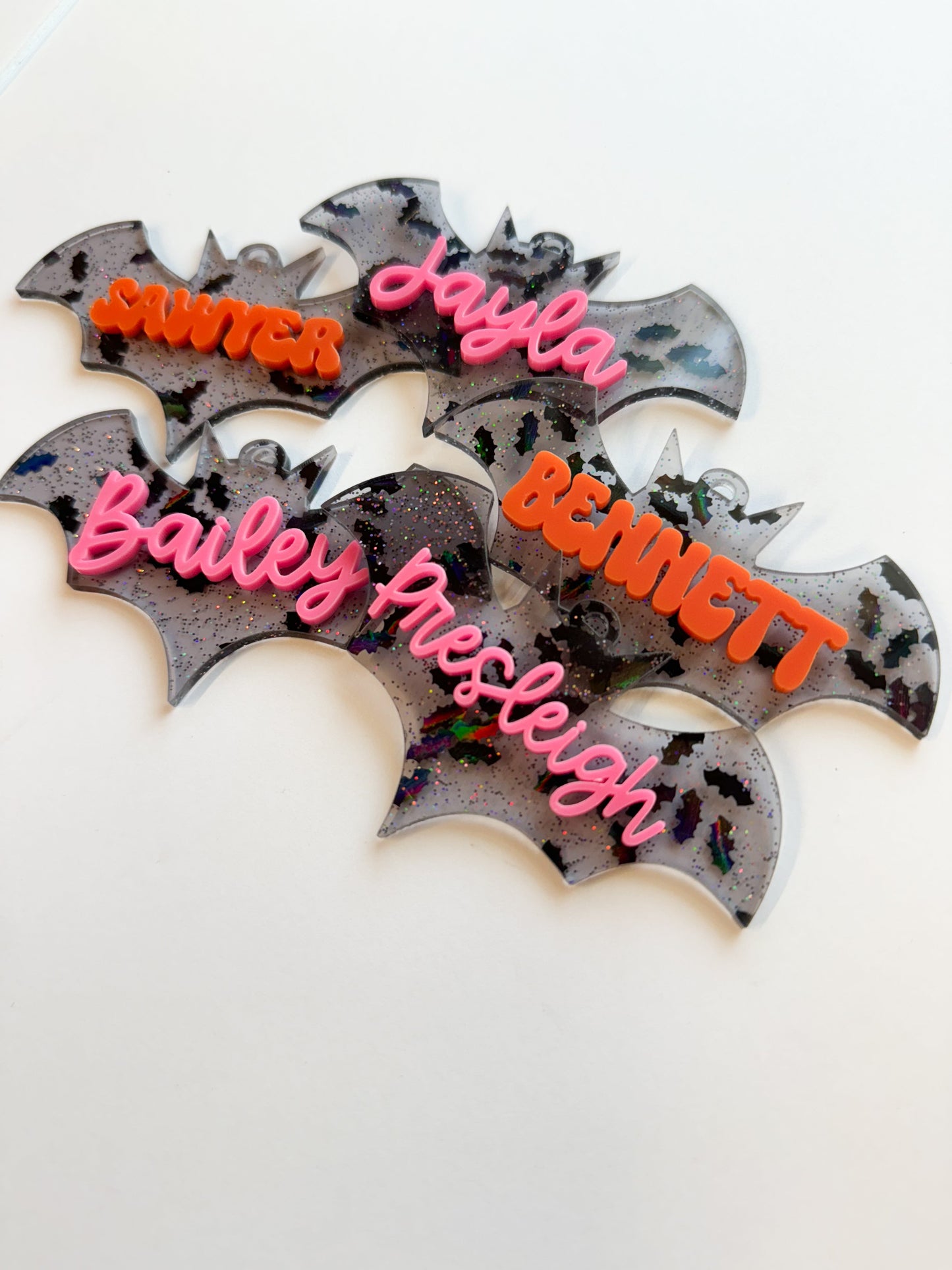 Bat Confetti Basket Tag