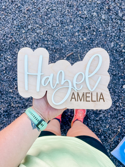 Offset Name Sign Painted