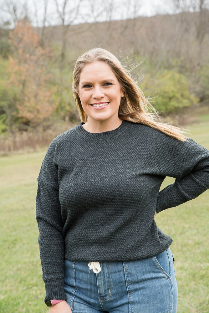 Long Weekend Sweater in Charcoal