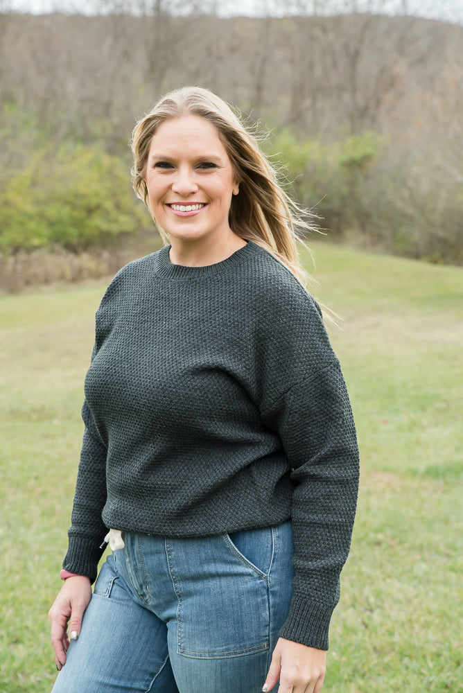 Long Weekend Sweater in Charcoal