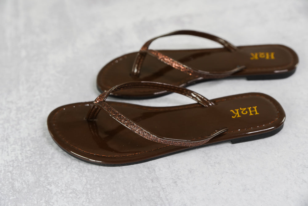 Sassy Sandals in Brown