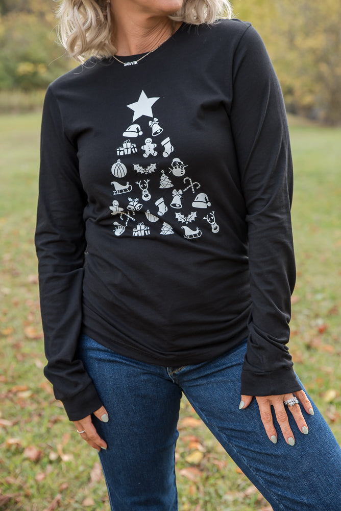 Decorate the Tree Long Sleeve Graphic Tee