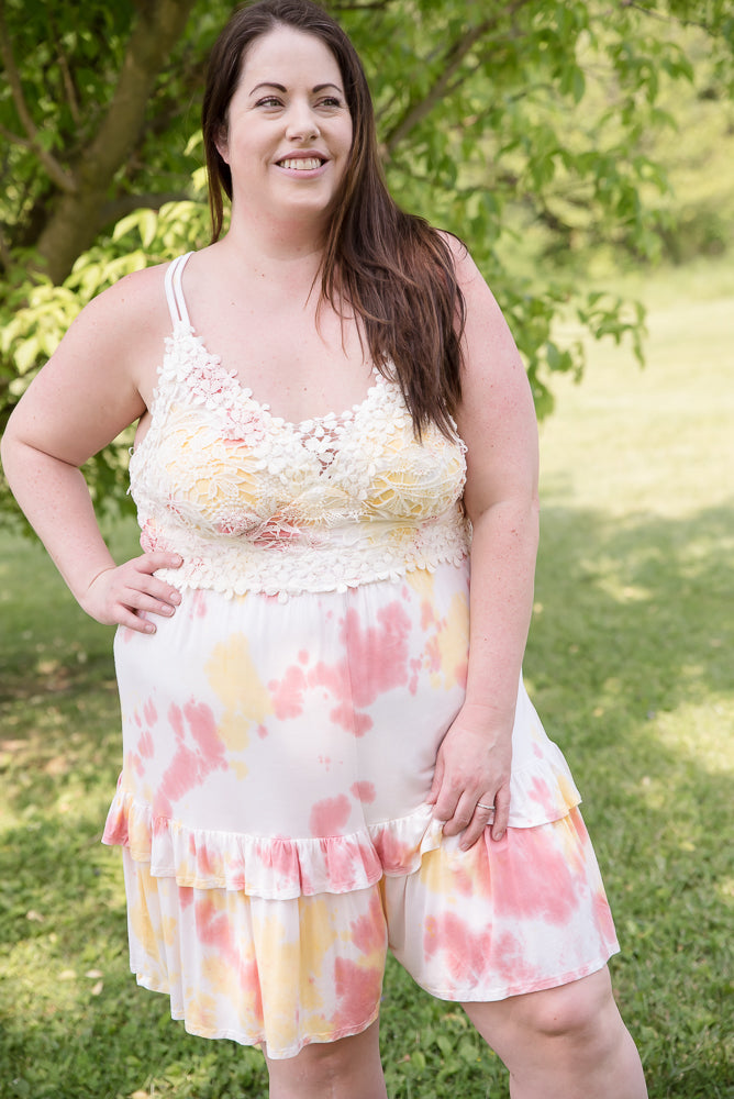 Cotton Candy Tie Dye Romper