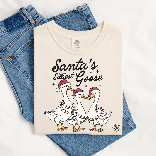 Santa's Silliest Goose SWEATSHIRT.