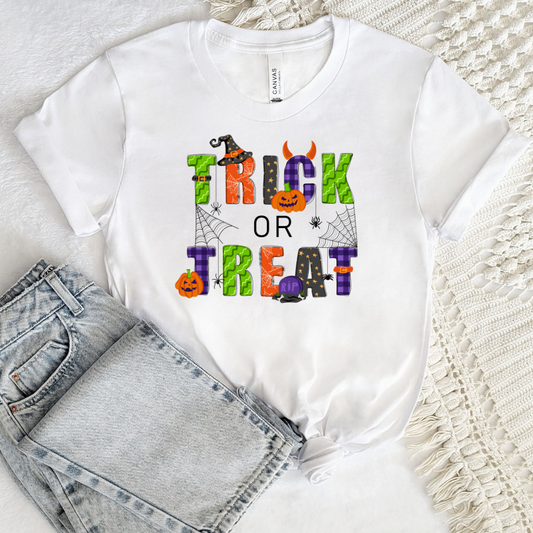 Trick or Treat Fun Tee- Adult