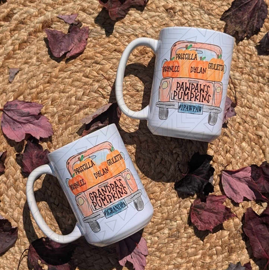 Fall Truck Pumpkins Mug