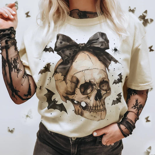 Halloween Skull Bow