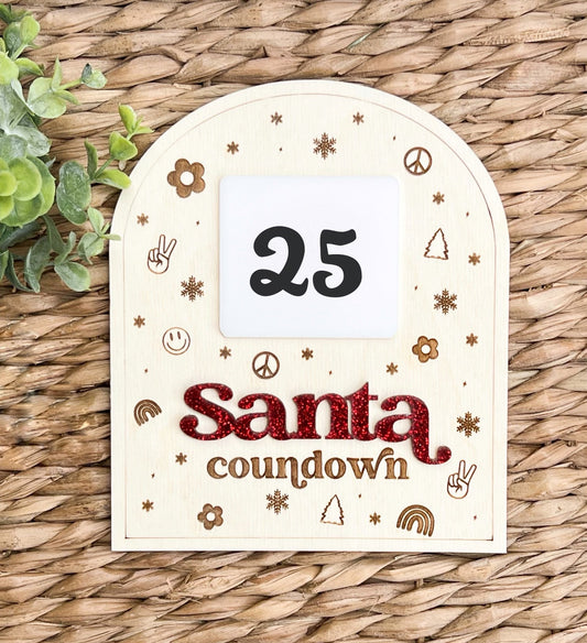 Santa Countdown Sign